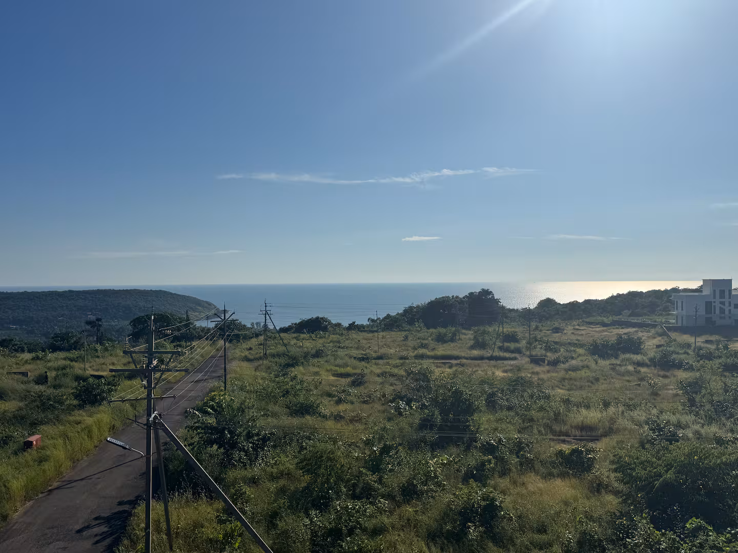 Panoramic ocean view from Aurai Villa Dapoli